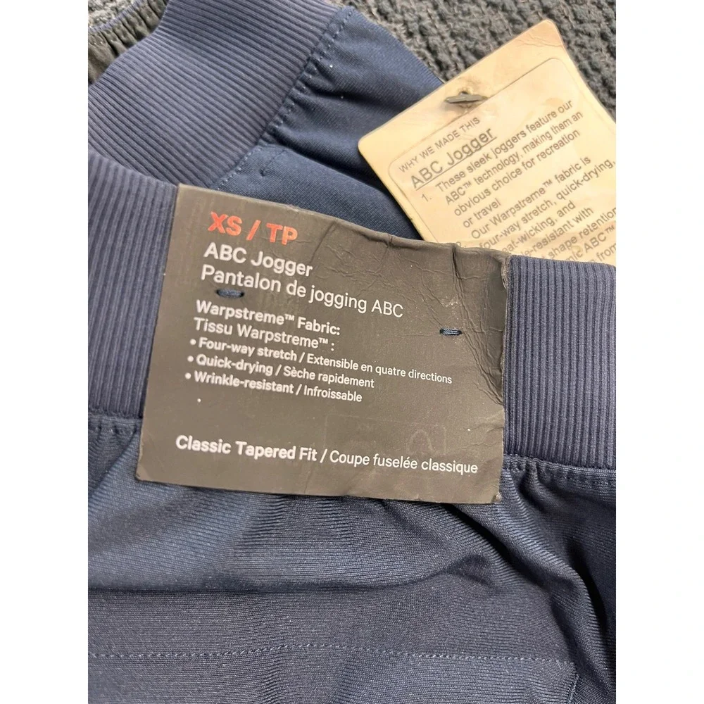 Lululemon ABC Jogger Warpstreme Navy Blue Mens XS Tapered Fit LM5AMZS TRNV